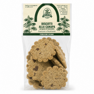 Biscotti alla Canapa con gocce di cioccolato fondente