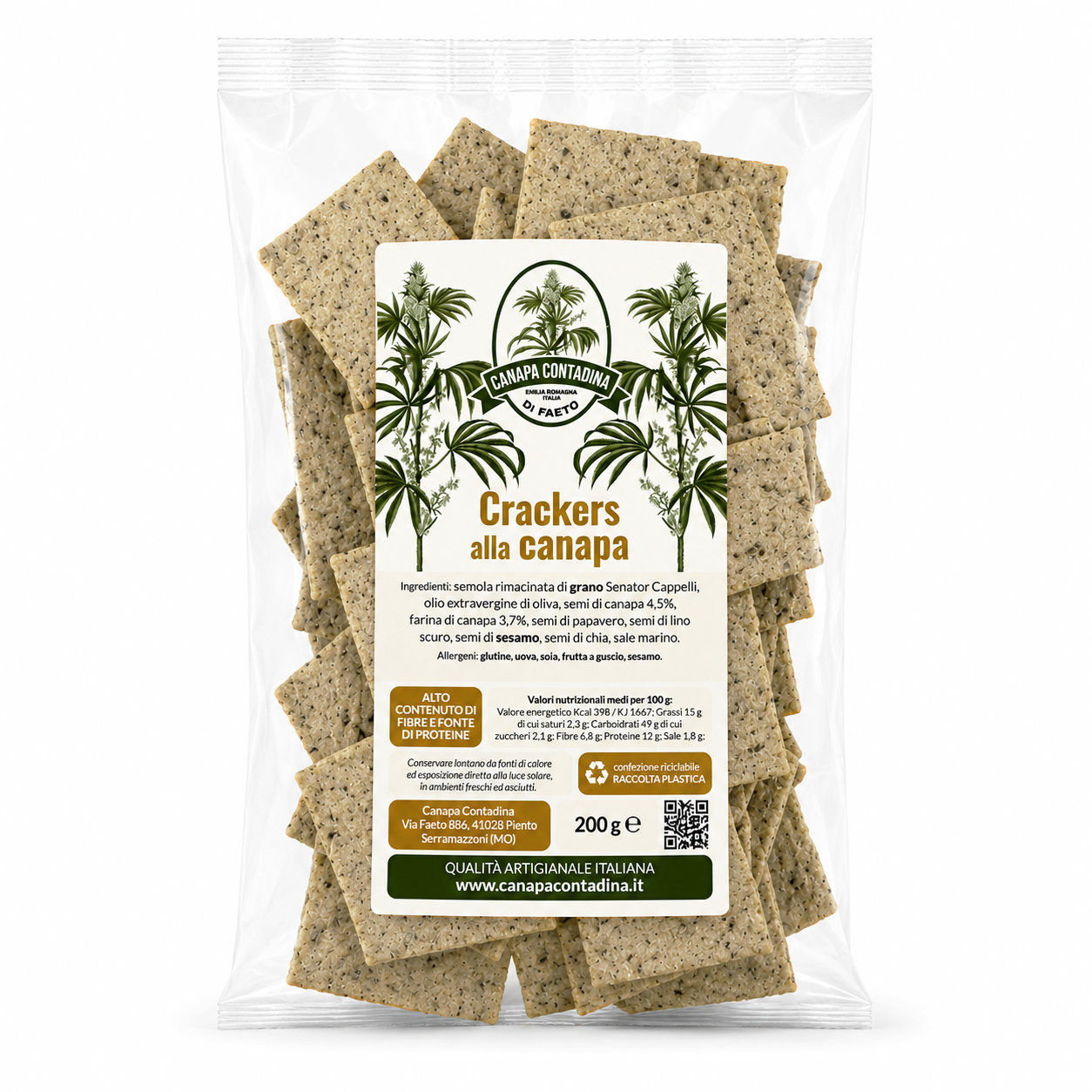 Crackers alla canapa